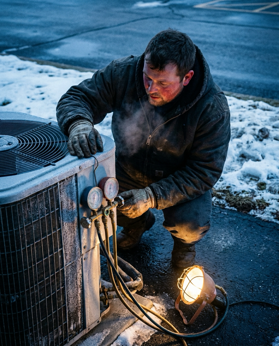 Representative photography from the Job Gallery page — cooling system job file